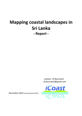 Mapping Coastal Landscapes in Sri Lanka - Report