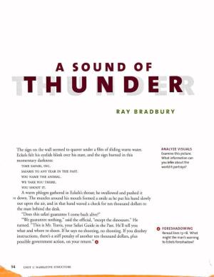 A Sound of Thunder Ray Bradbury