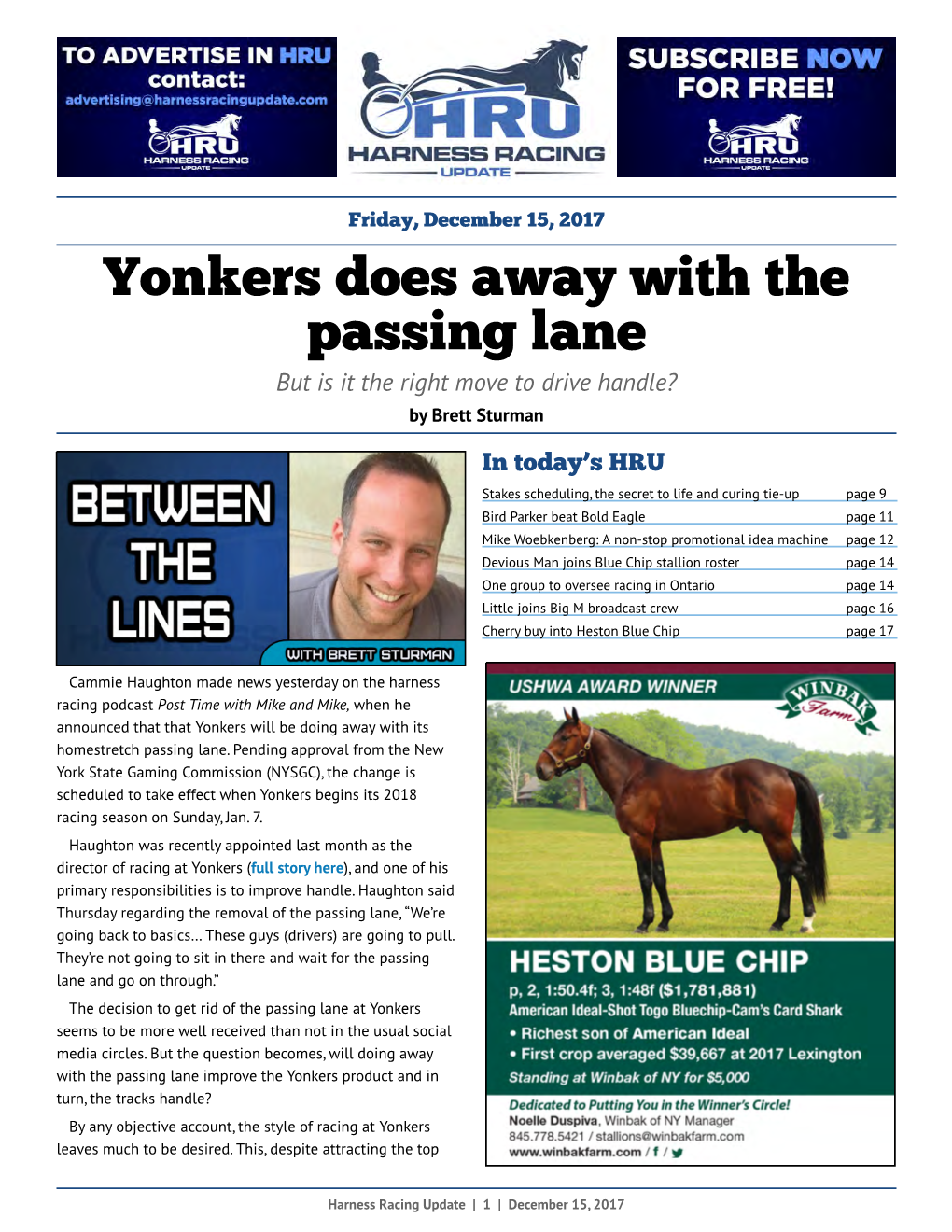 Yonkers Does Away with the Passing Lane but Is It the Right Move to Drive Handle? by Brett Sturman