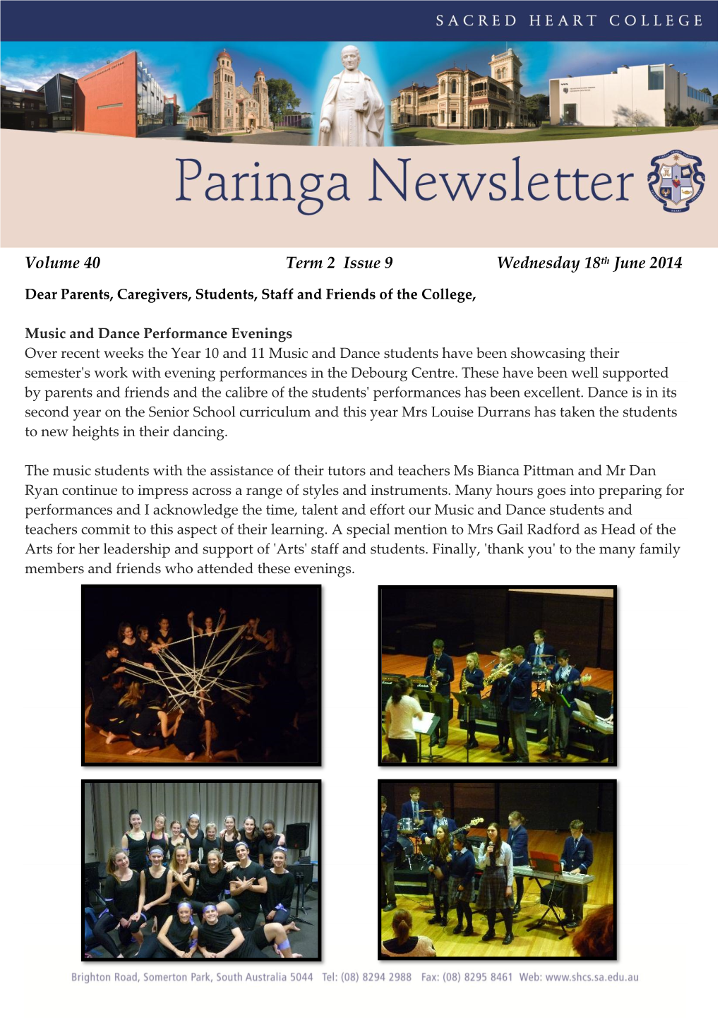 Volume 40 Term 2 Issue 9 Wednesday 18Th June 2014