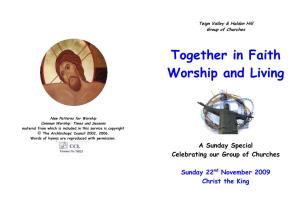 Together in Faith Worship and Living