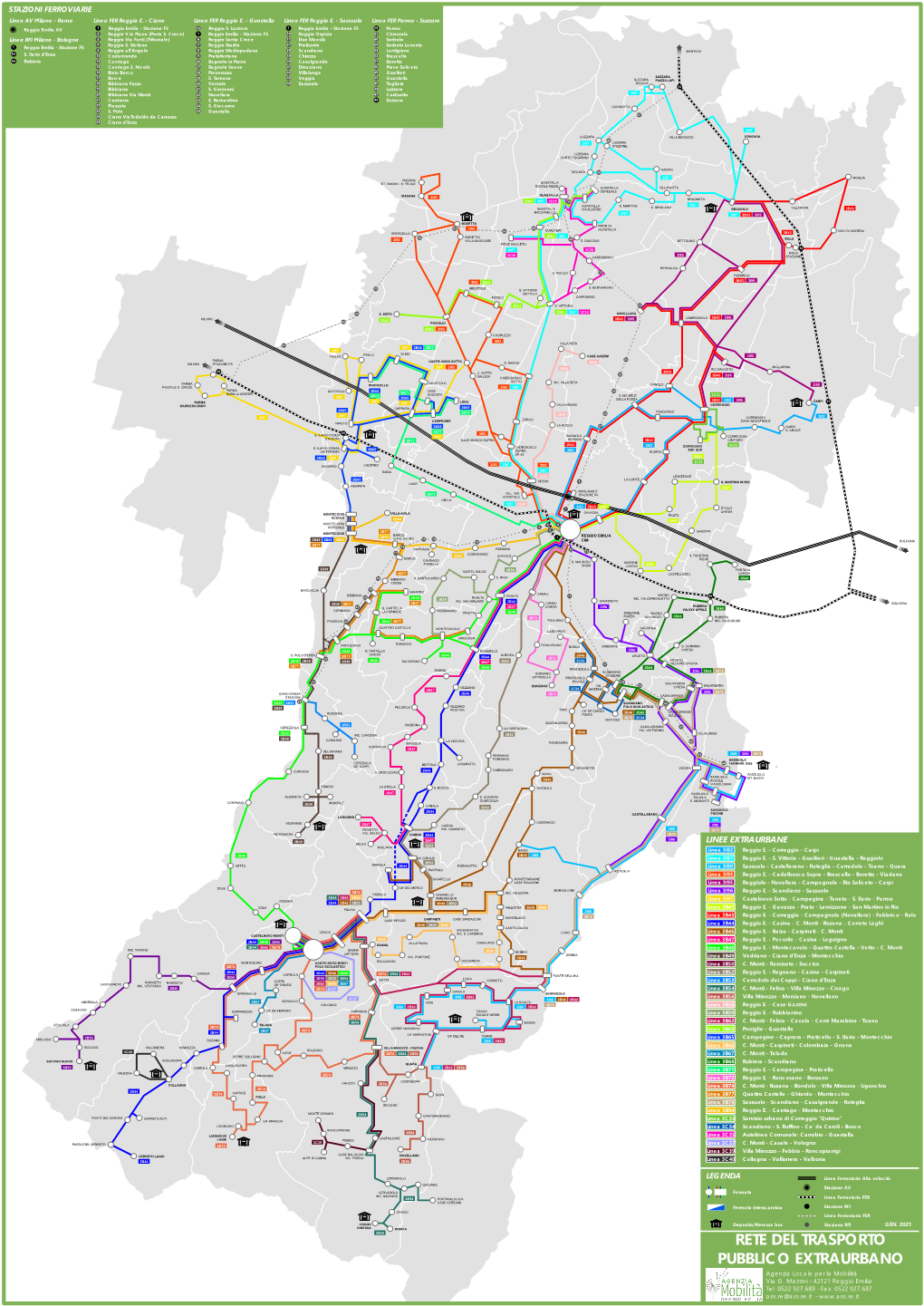 RETE DEL TRASPORTO PUBBLICO EXTRAURBANO Agenzia Locale Per La Mobilità Via G