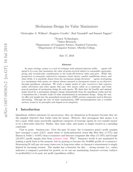 Mechanism Design for Value Maximizers