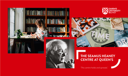 The Seamus Heaney Centre at Queen's