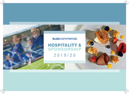Hospitality & Sponsorship 2019/20