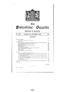 Palestine (5A3ette Publisbeb by Hutbortrg