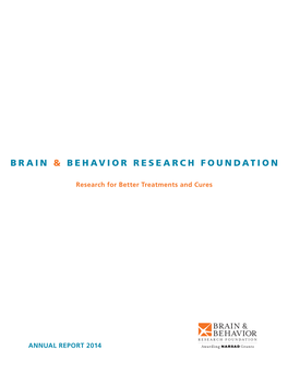 2014 2 Brain & Behavior Research Foundation