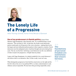 The Lonely Life of a Progressive Helle Thorning-Schmidt, Former Prime Minister of Denmark