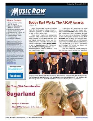 Bobby Karl Works the ASCAP Awards Chapter 325