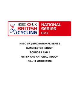 Hsbc Uk | Bmx National Series Manchester Indoor Rounds