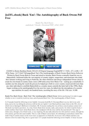 Buck 'Em!: the Autobiography of Buck Owens Online