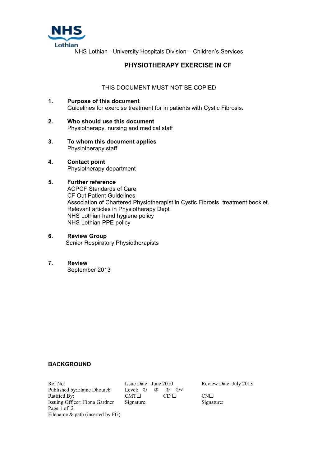 Treatment of Cystic Fibrosis in Patients