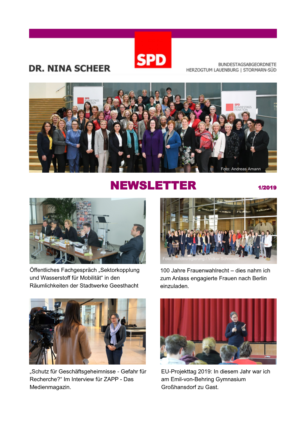 Newsletter 1/2019