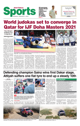 World Judokas Set to Converge in Qatar for IJF Doha Masters 2021 Tokyo Olympics Qualifying Event to Begin Jan 11