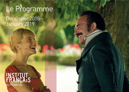 Le Programme December 2018 – January 2019