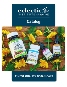 Finest Quality Botanicals Table of Contents