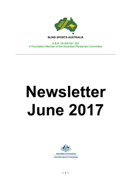 June 2017 Newsletter