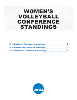 Women's Volleyball Conference Standings