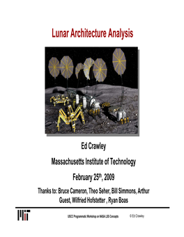 Lunar Architecture Analysis