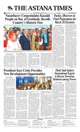 President Says Crisis Provides New Development Opportunities