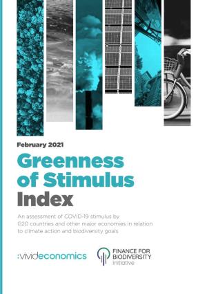 Greenness of Stimulus Index