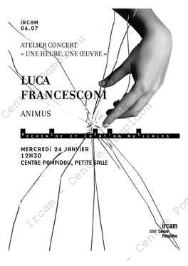 Luca Francesconi : Animus