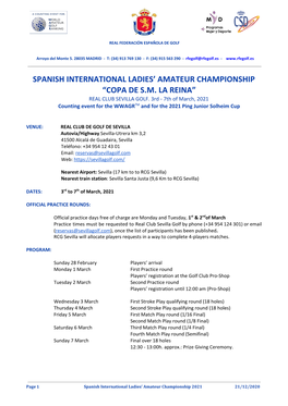 Spanish International Ladies' Amateur Championship