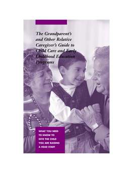 Caregiver's Guide to Child Care and Early Childhood Education