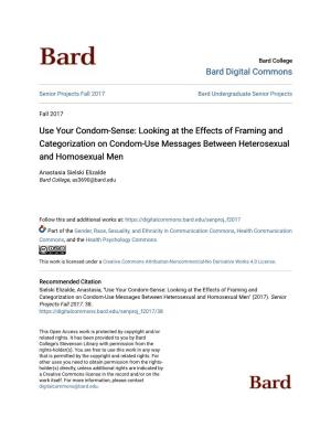 Looking at the Effects of Framing and Categorization on Condom-Use Messages Between Heterosexual and Homosexual Men