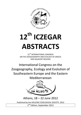 12 Iczegar Abstracts