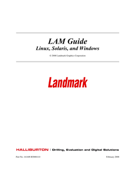 LAM Guide Linux, Solaris, and Windows