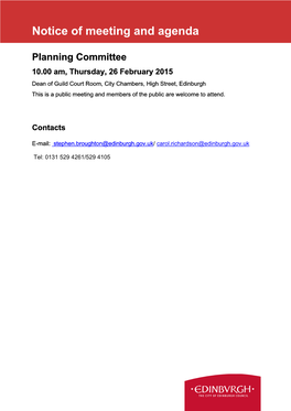 Planning Committee 26 February