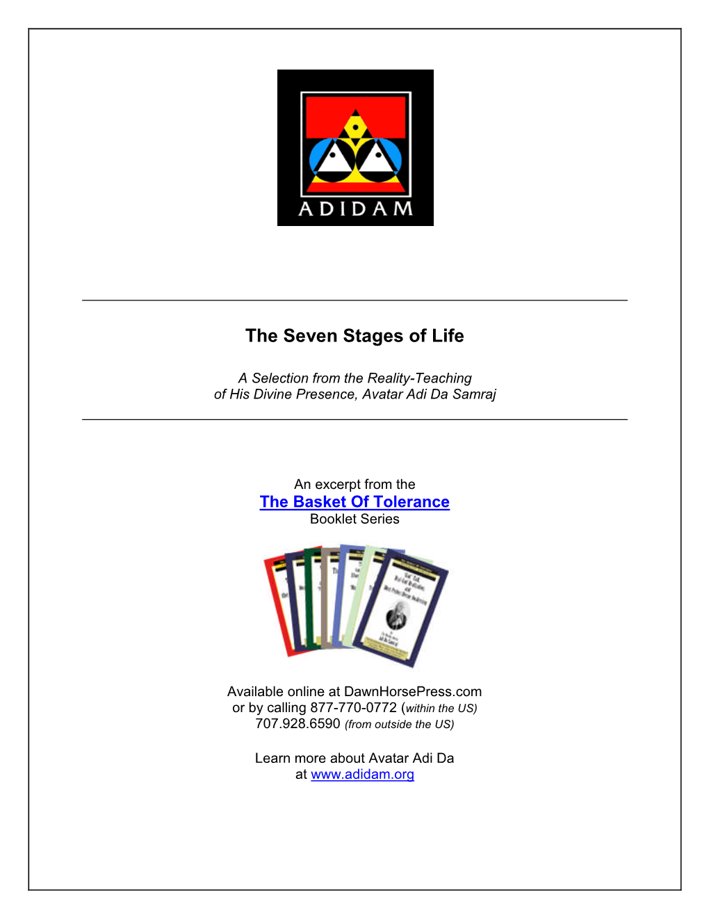 The Seven Stages of Life