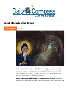Saint Macarius the Great