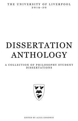 Dissertation Anthology 2019-20