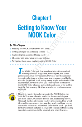 Getting to Know Your NOOK Color
