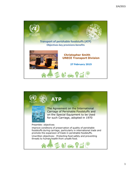 ATP) Objectives‐Key Provisions‐Benefits