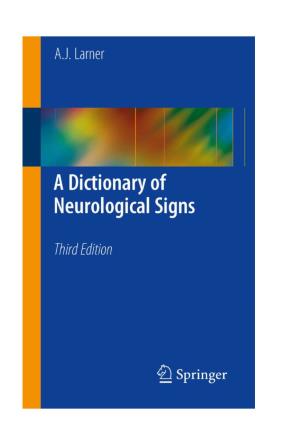 A Dictionary of Neurological Signs.Pdf