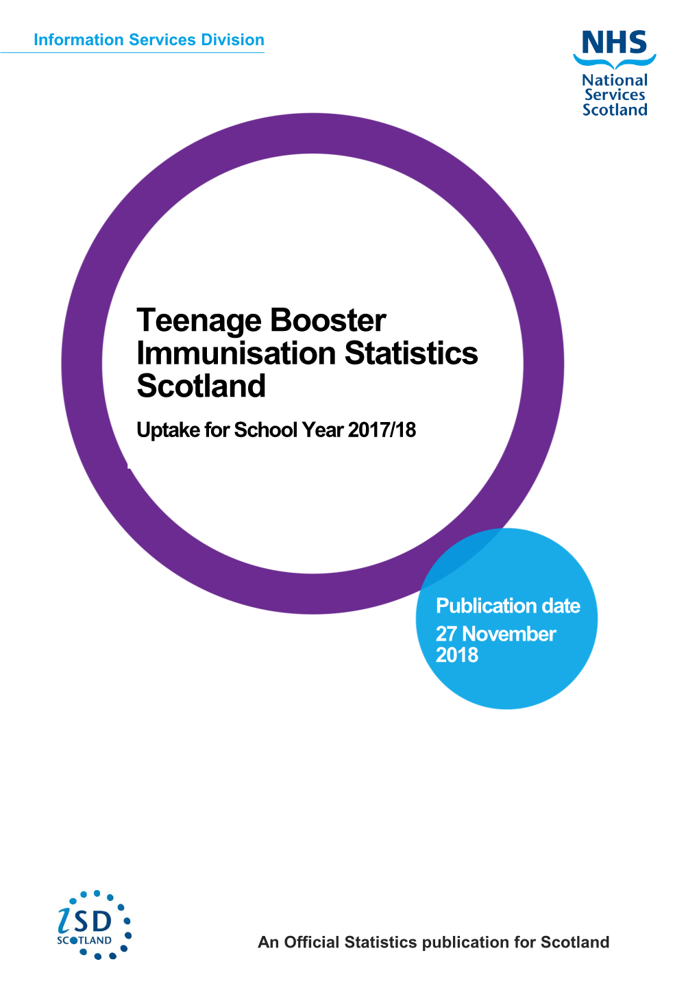 Teenage Booster Immunisation Statistics Scotland
