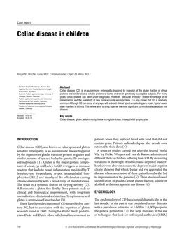 Celiac Disease in Children