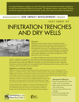 Infiltration Trenches and Dry Wells