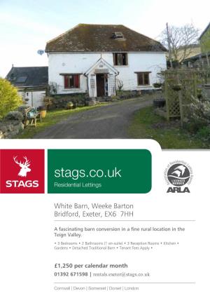 White Barn, Weeke Barton Bridford, Exeter, EX6 7HH