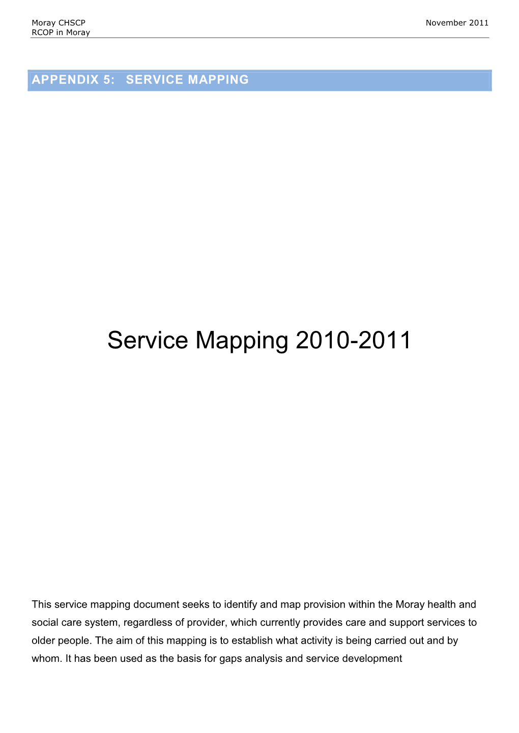 Service Mapping