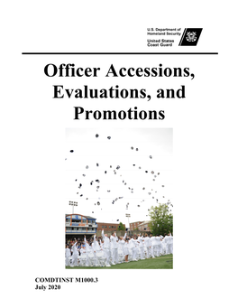 Officer Accessions, Evaluations, and Promotions, Comdtinst M1000.3A