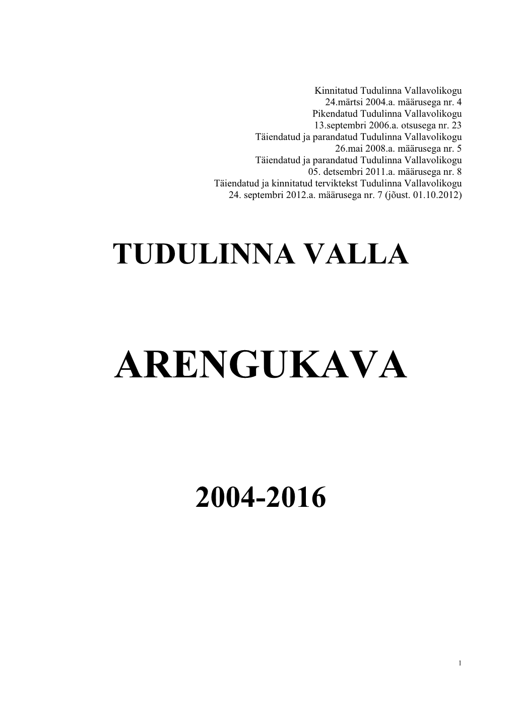 Tudulinna Valla Arengukava 200…