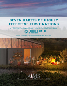 Seven Habits of Highly Effective First Nations