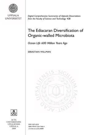 The Ediacaran Diversification of Organic-Walled Microbiota