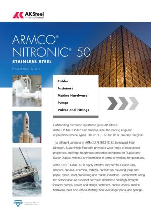 Armco® Nitronic® 50 Stainless Steel