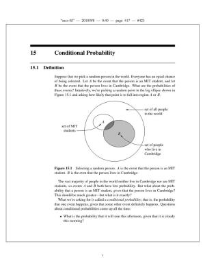 6.042J Chapter 15: Conditional Probability