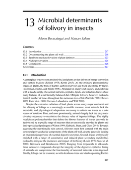 13 Microbial Determinants of Folivory in Insects